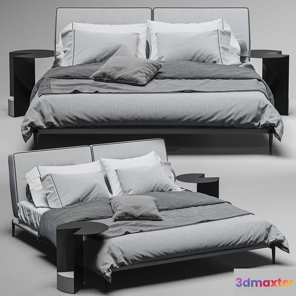 bed Flexform Adda bed 2 3D Max