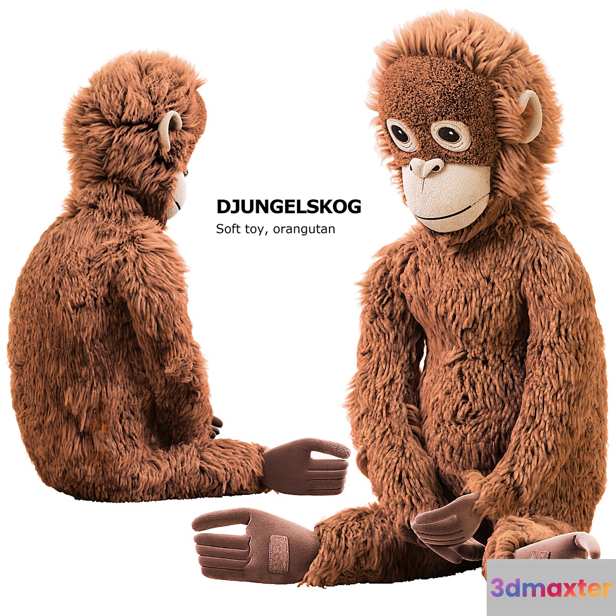 DJUNGELSKOG Soft toy orangutan Ikea _ soft toy DUNGELSKOGEN orangutan Ikea 3D Max