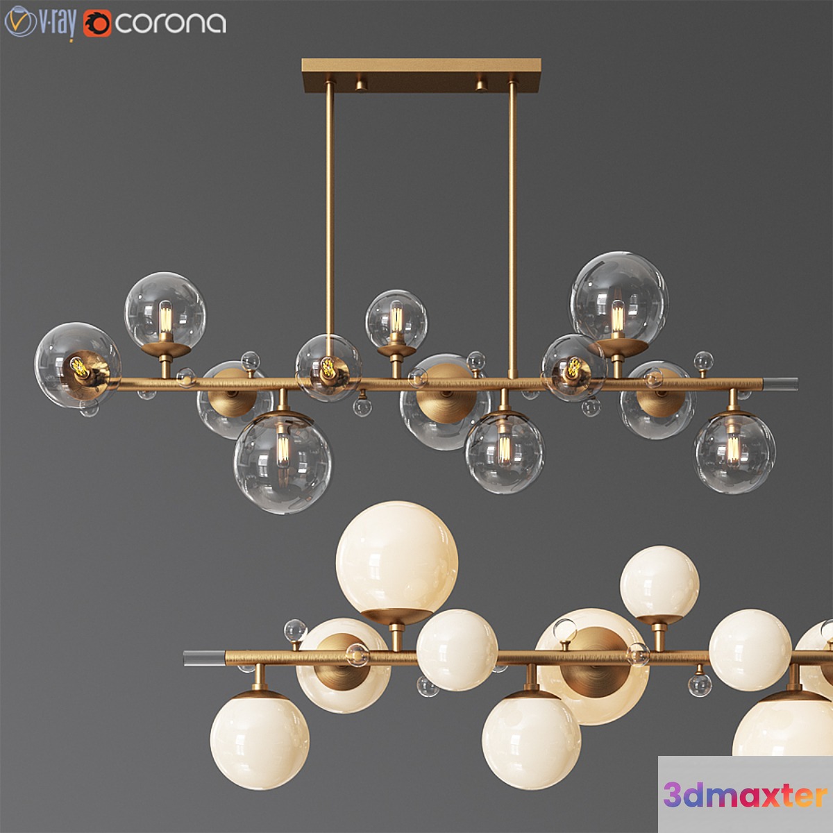 Troon Chandelier - Arteriors 3D Max
