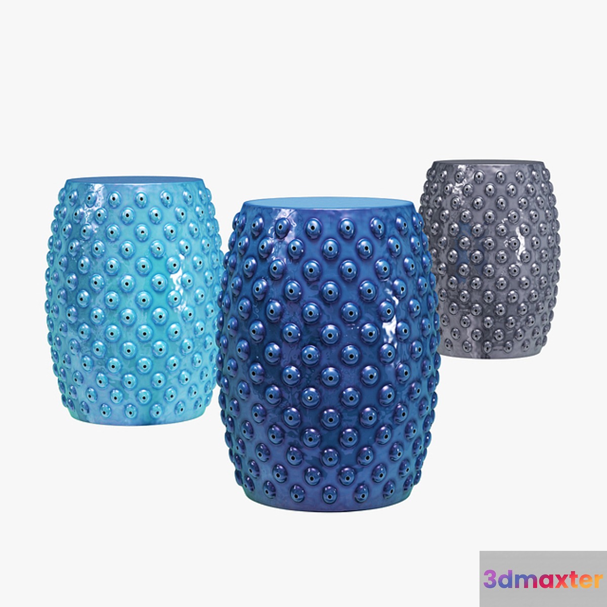 Mistana hoddesd drum ceramic garden stool 3D Max