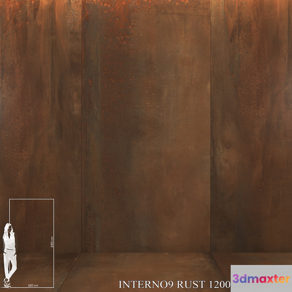 ABK Interno9 Rust 1200x2400 Set 1 3D Max