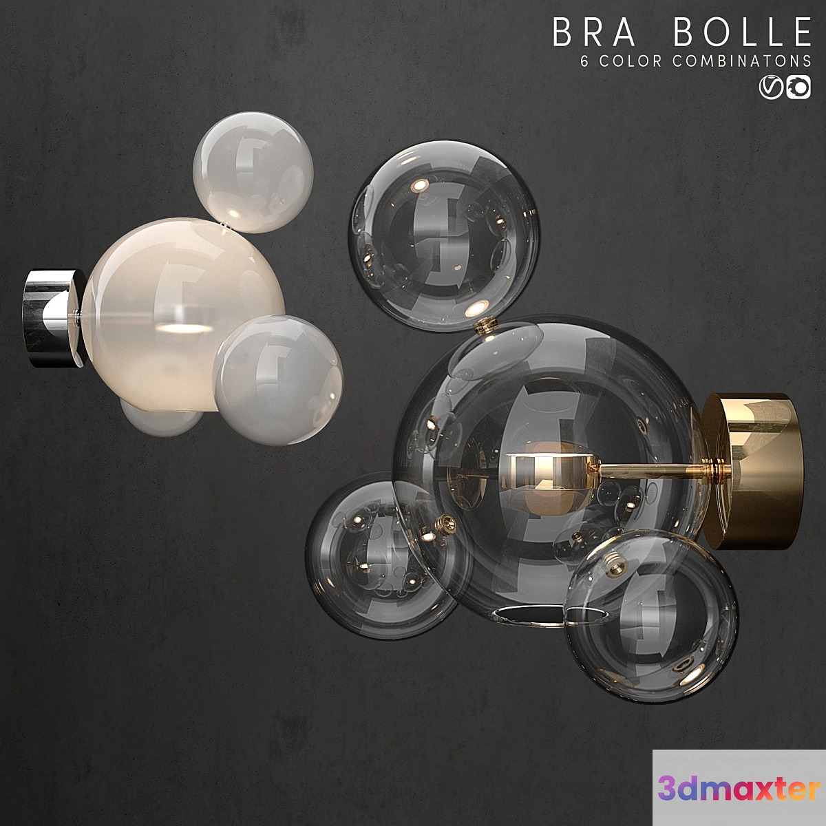 Bra G & C Bolle 4 Bubble 6 colors 3D Max