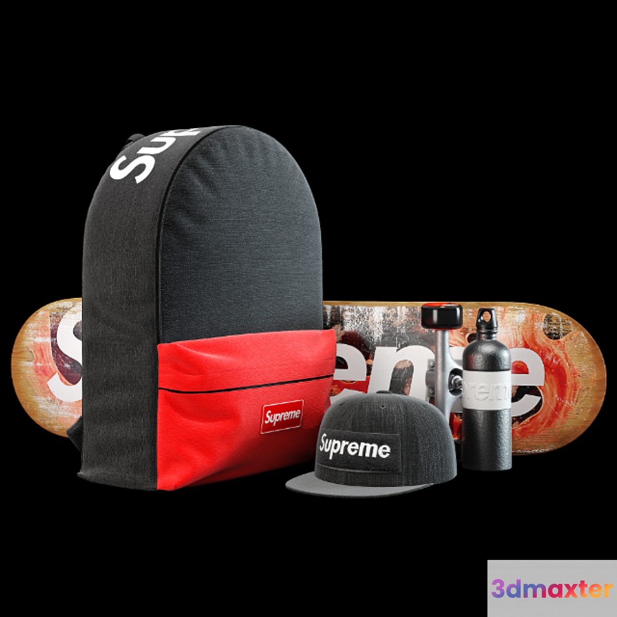 Supreme decorative set (black) - No.2