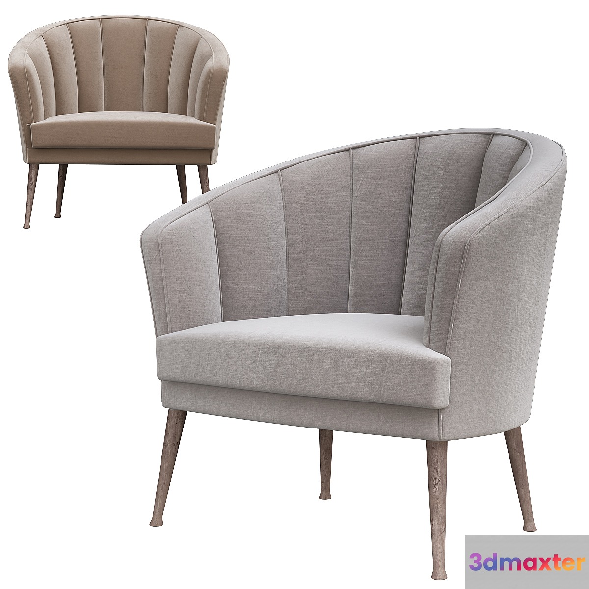 Maya armchair 3D Max