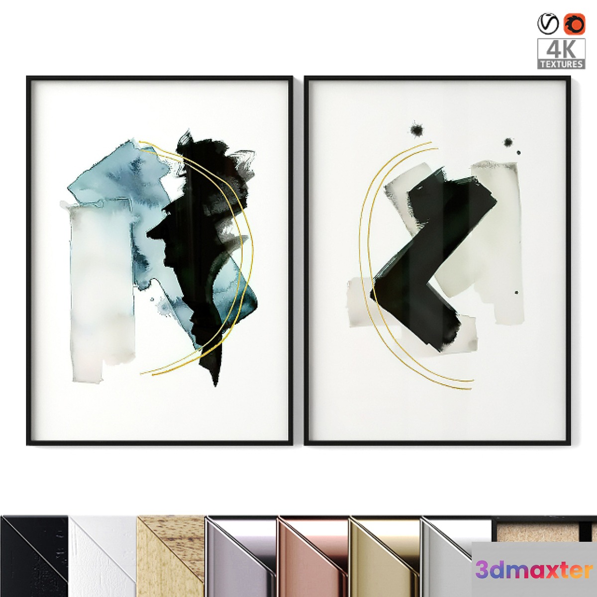 Minimal paintings 3D Max