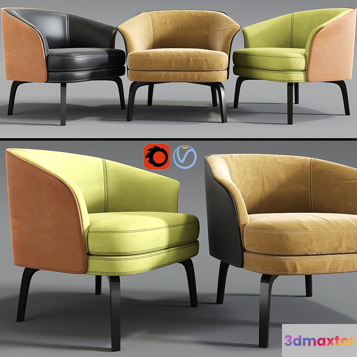 Poltrona Frau Nivola Armchair