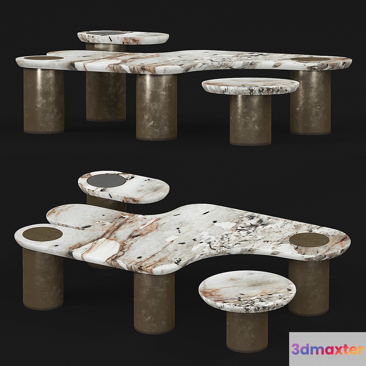 Apparatus Interlude marble table