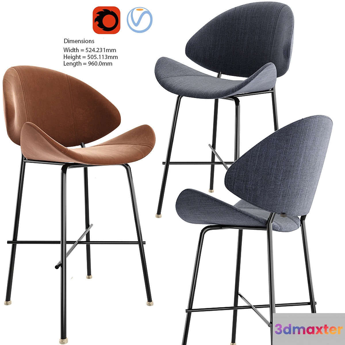 Cheri bar stool - No.2