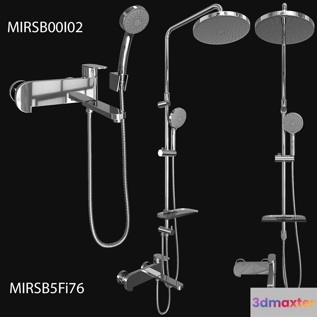 Shower system and bath mixer Iddis Mirro 3D Max