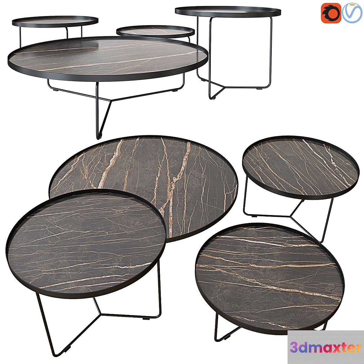 Cattelan Italia Billy Keramik Set 02 3D Max