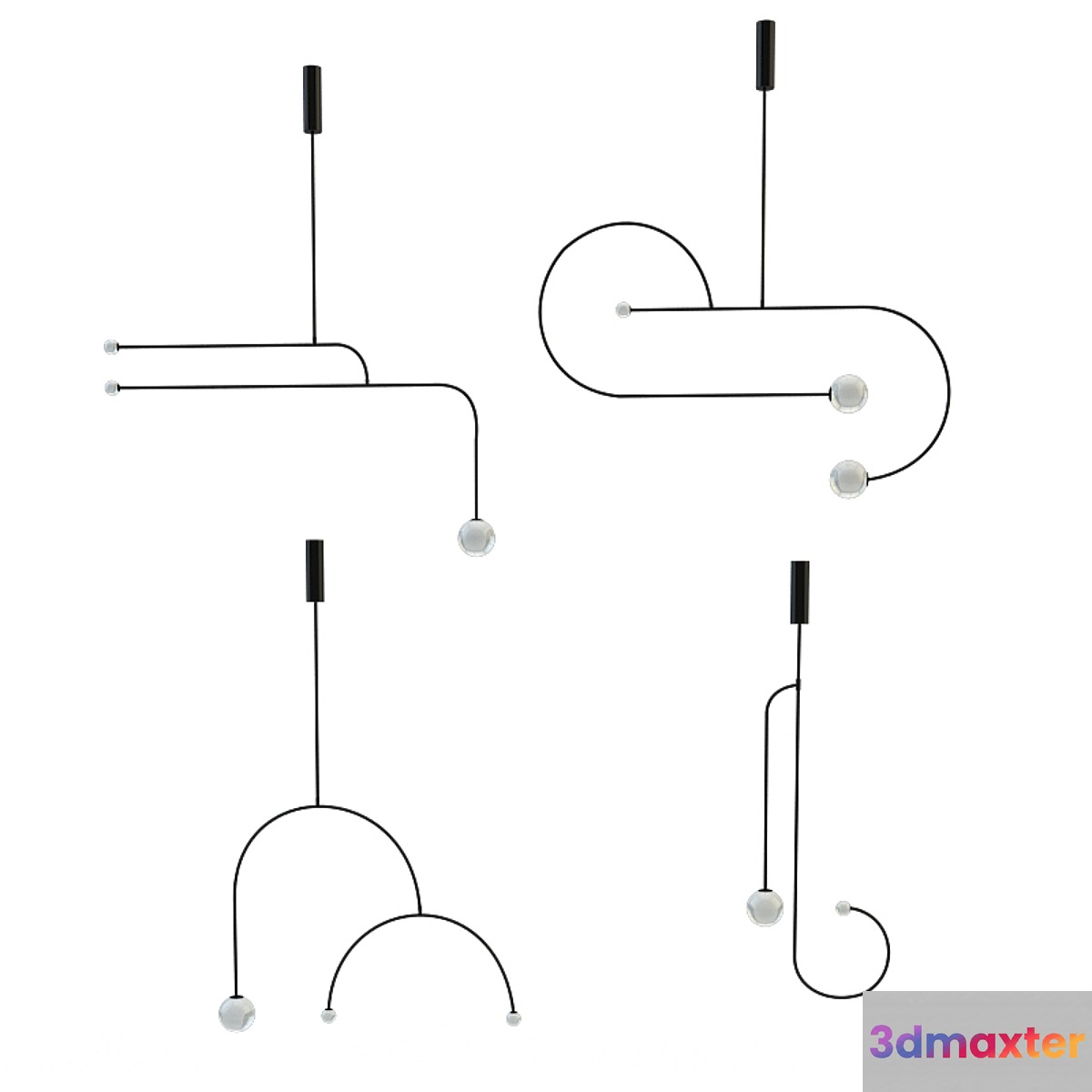 Ma Mobile Chandelier Collection - No.2 3D Max