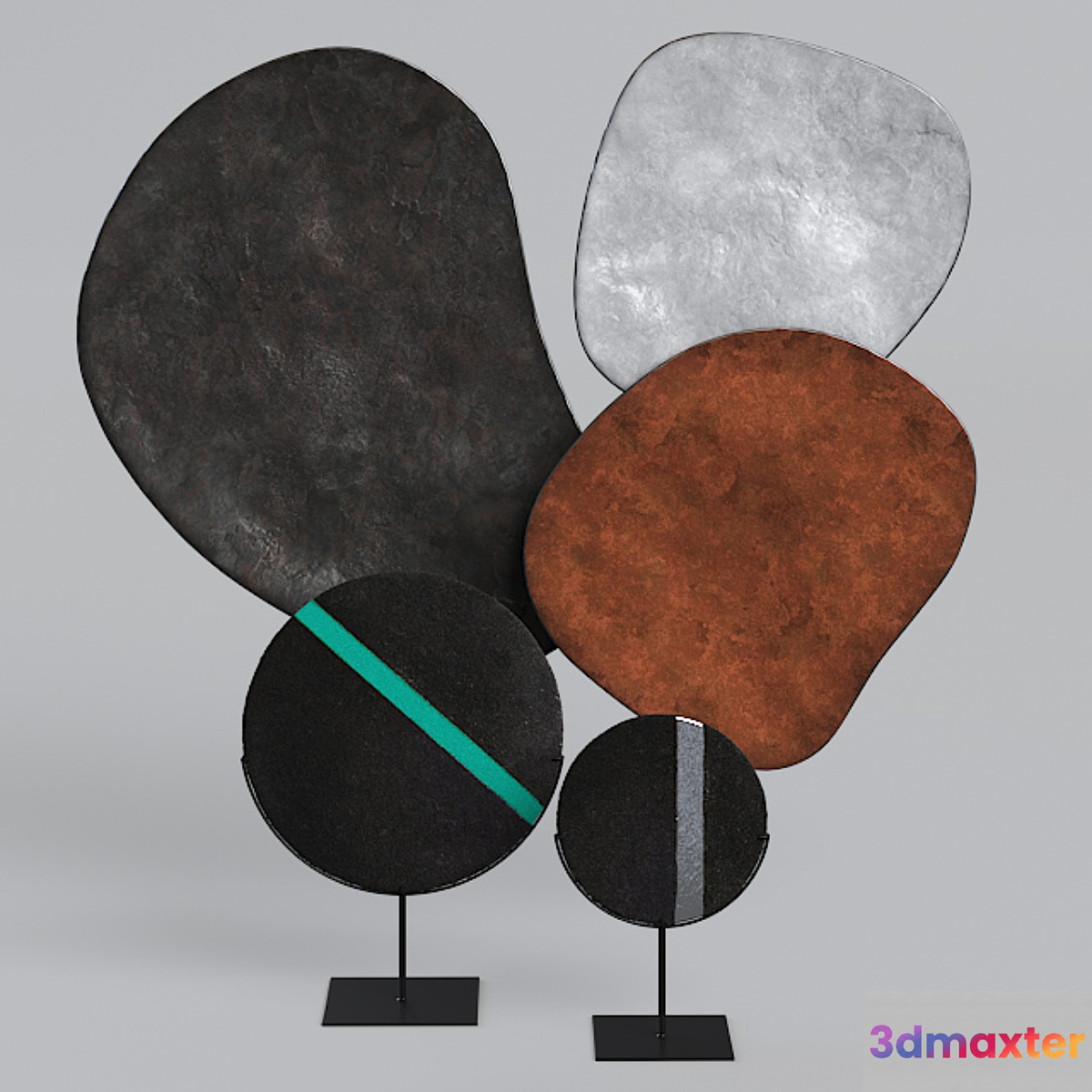 Decorative set West Elm 3D Max