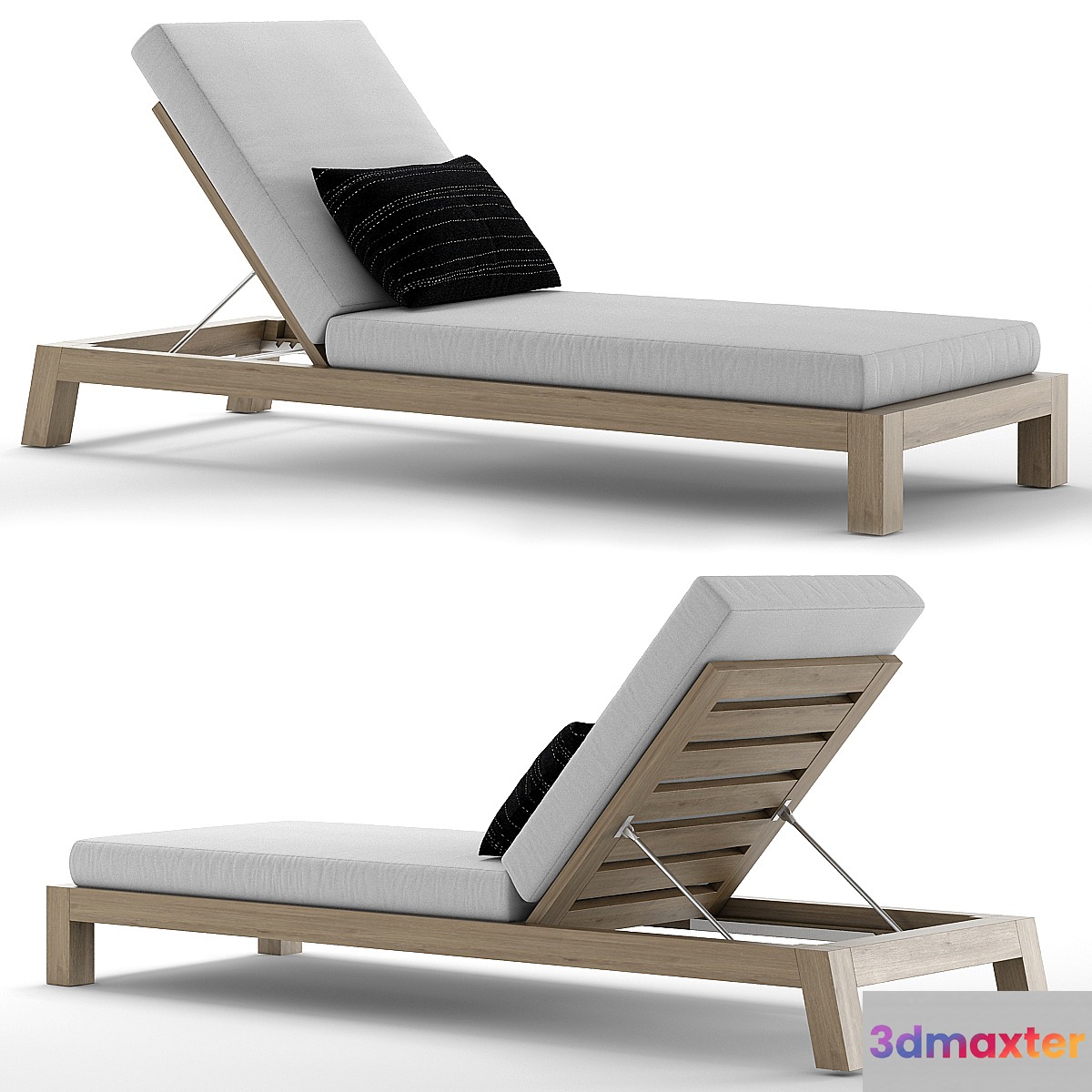 RH Outdoor Bonaire chaise 3D Max