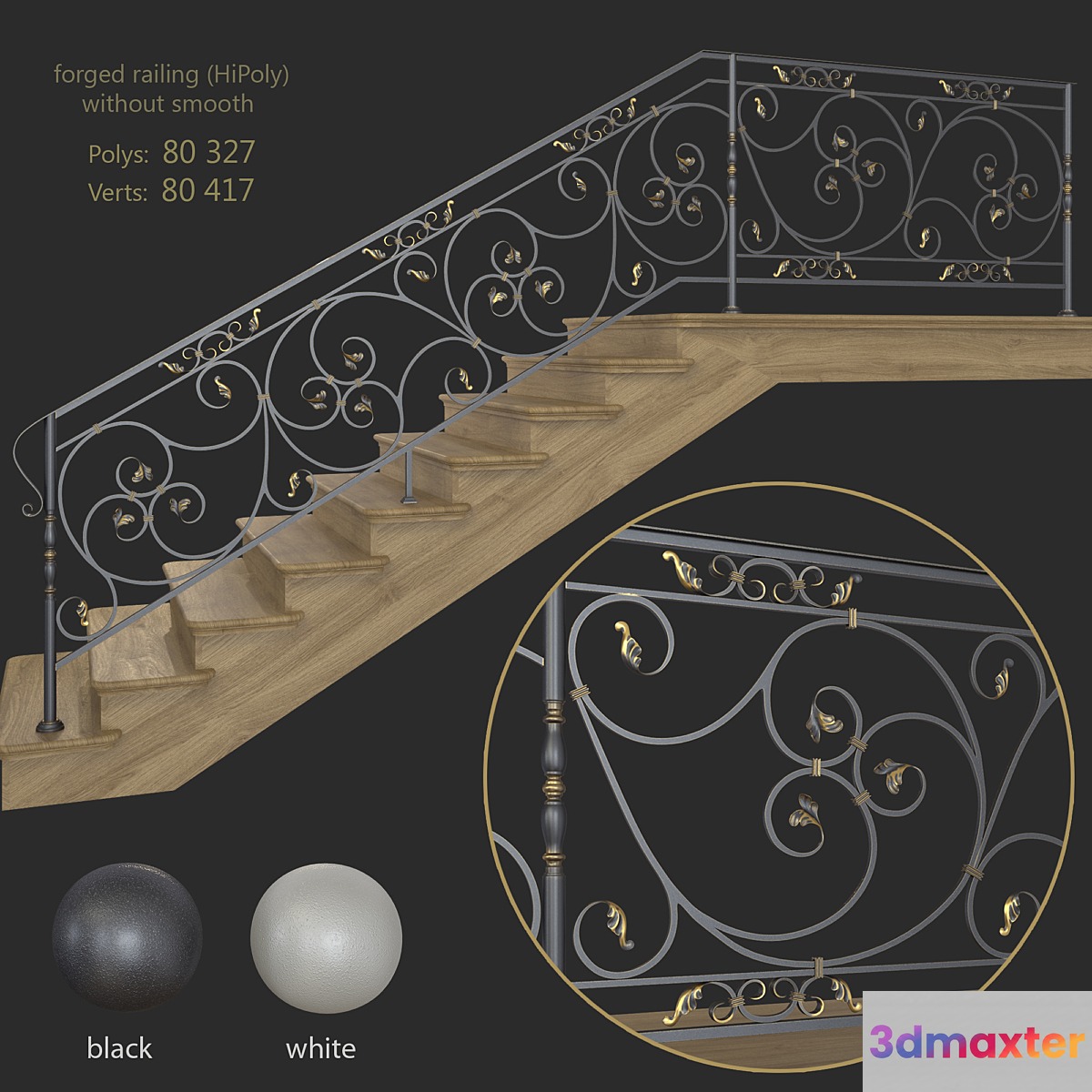 Forged Railings (art.2038) 3D Max
