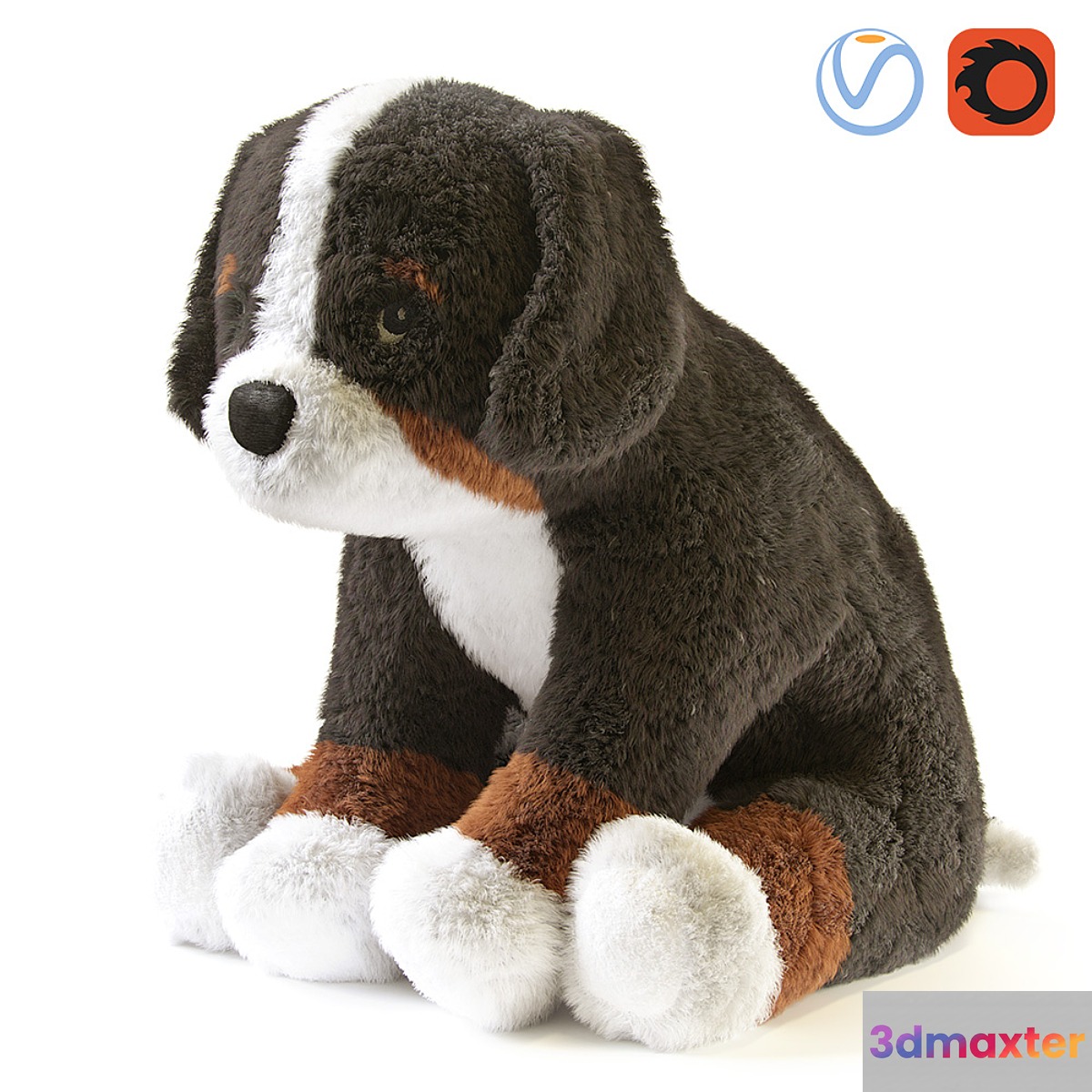 HOPPIG Bernese Shepherd White Soft Toy