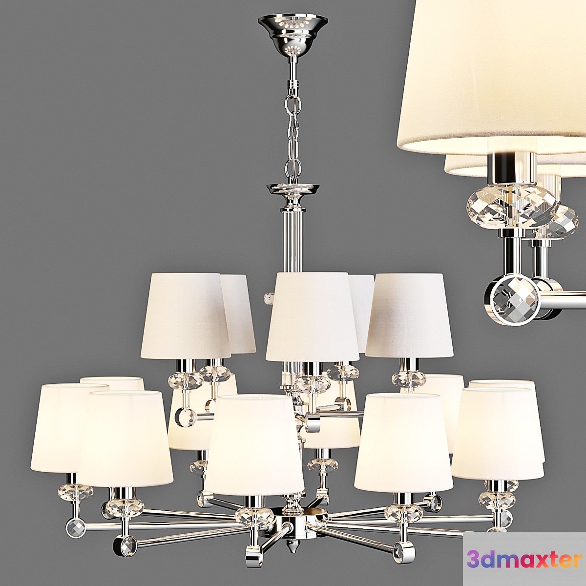 Maytoni: Chandelier - Riverside (MOD018PL-15CH) - No.2