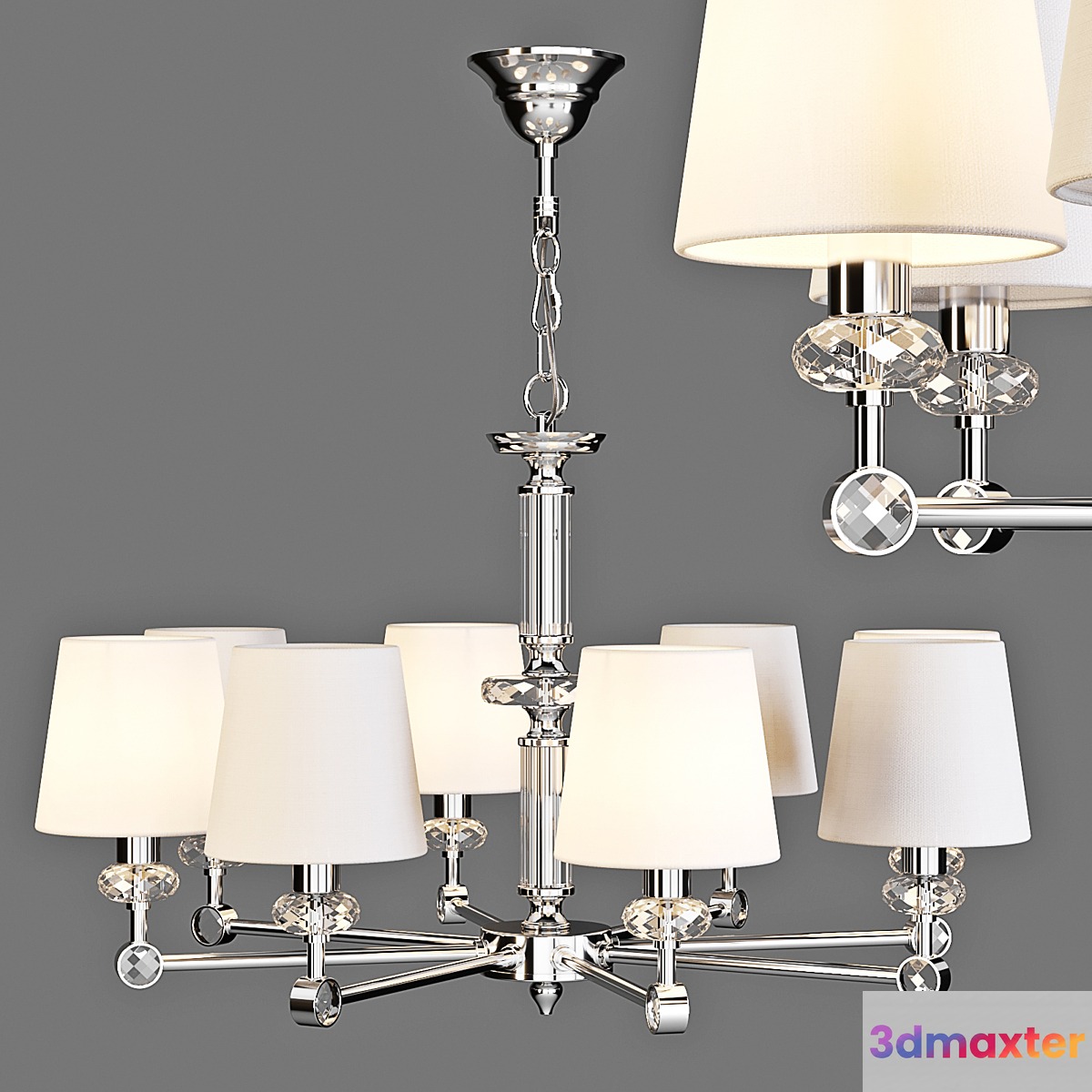 Maytoni: Chandelier - Riverside (MOD018PL-08CH)