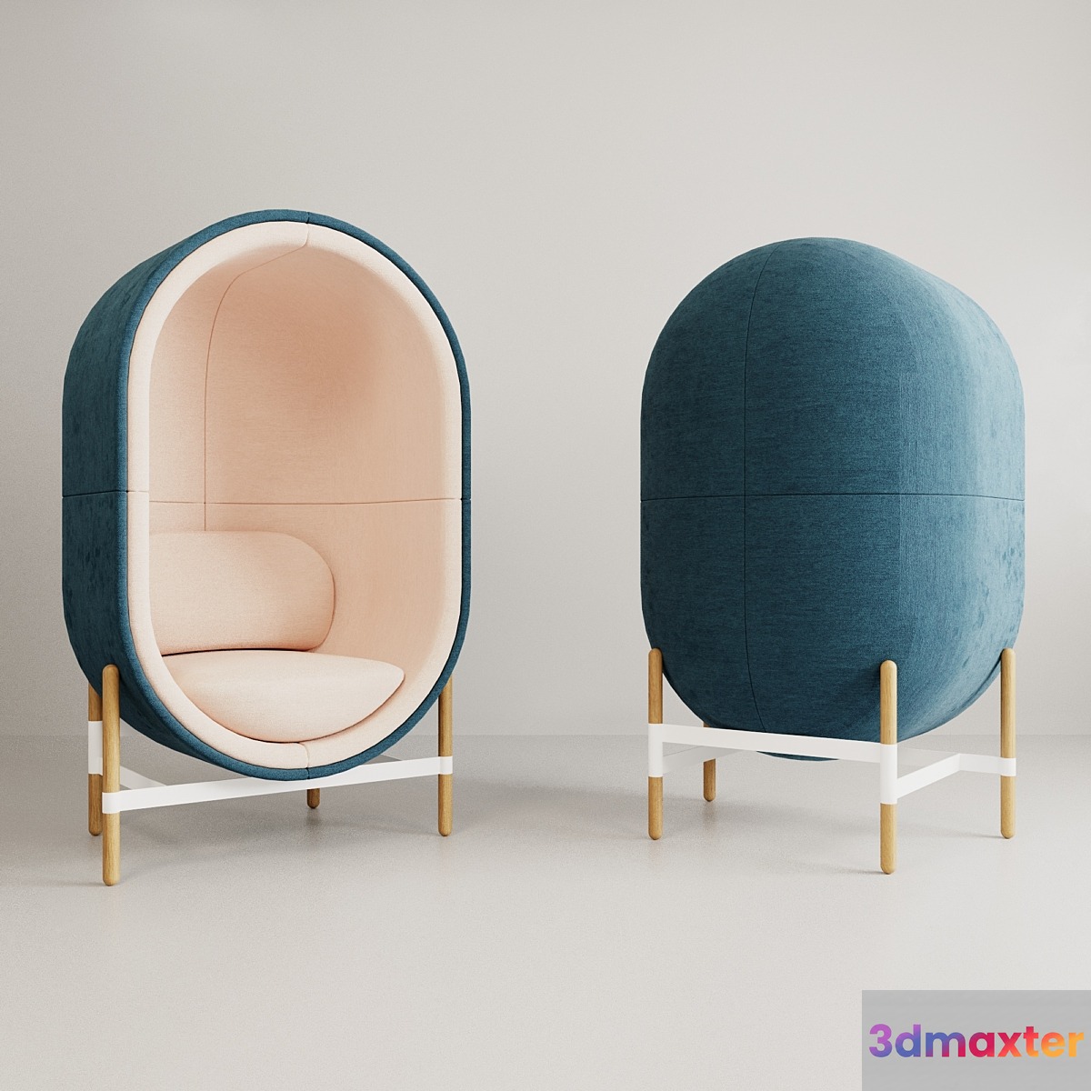 Capsule chair sofa 3D Max