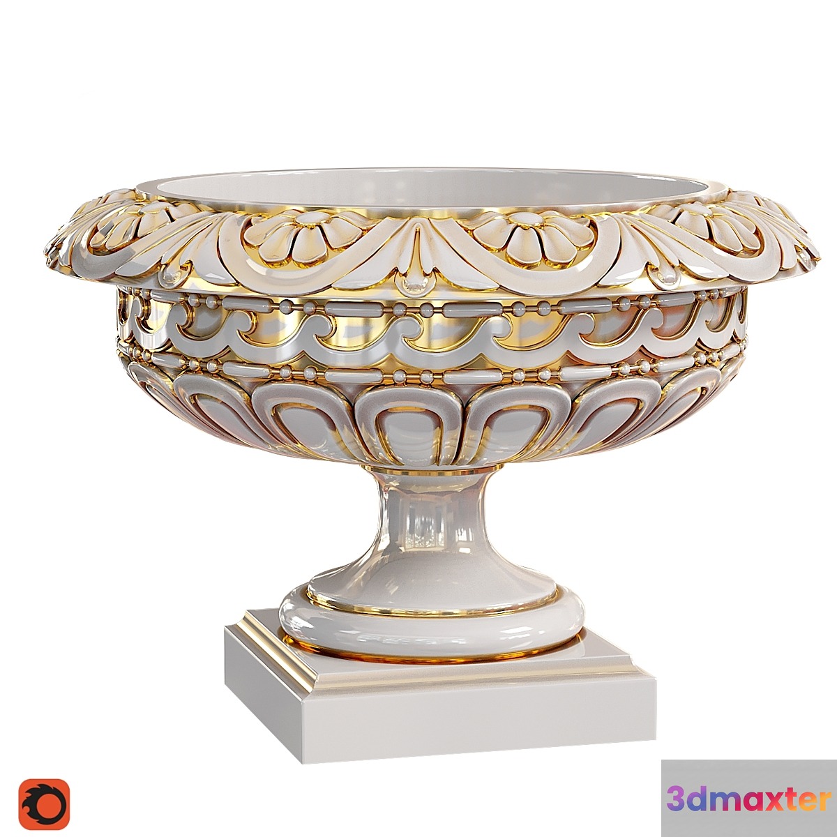 Classic vase 04. Longwood Rosette Urn