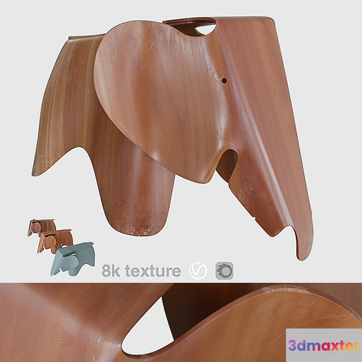 Eames elephant 3D Max