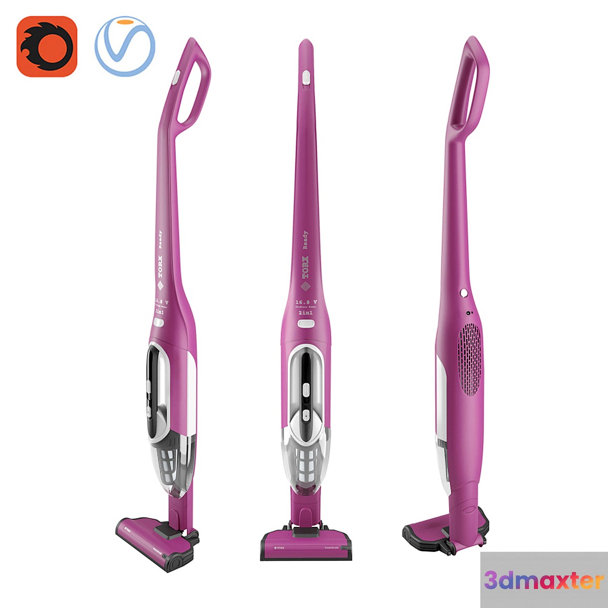 Upright vacuum cleaner BOSCH Readyy'y BBH 21621 3D Max