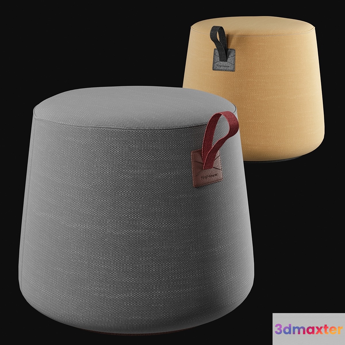 Hightower Round Pouf Most Modest