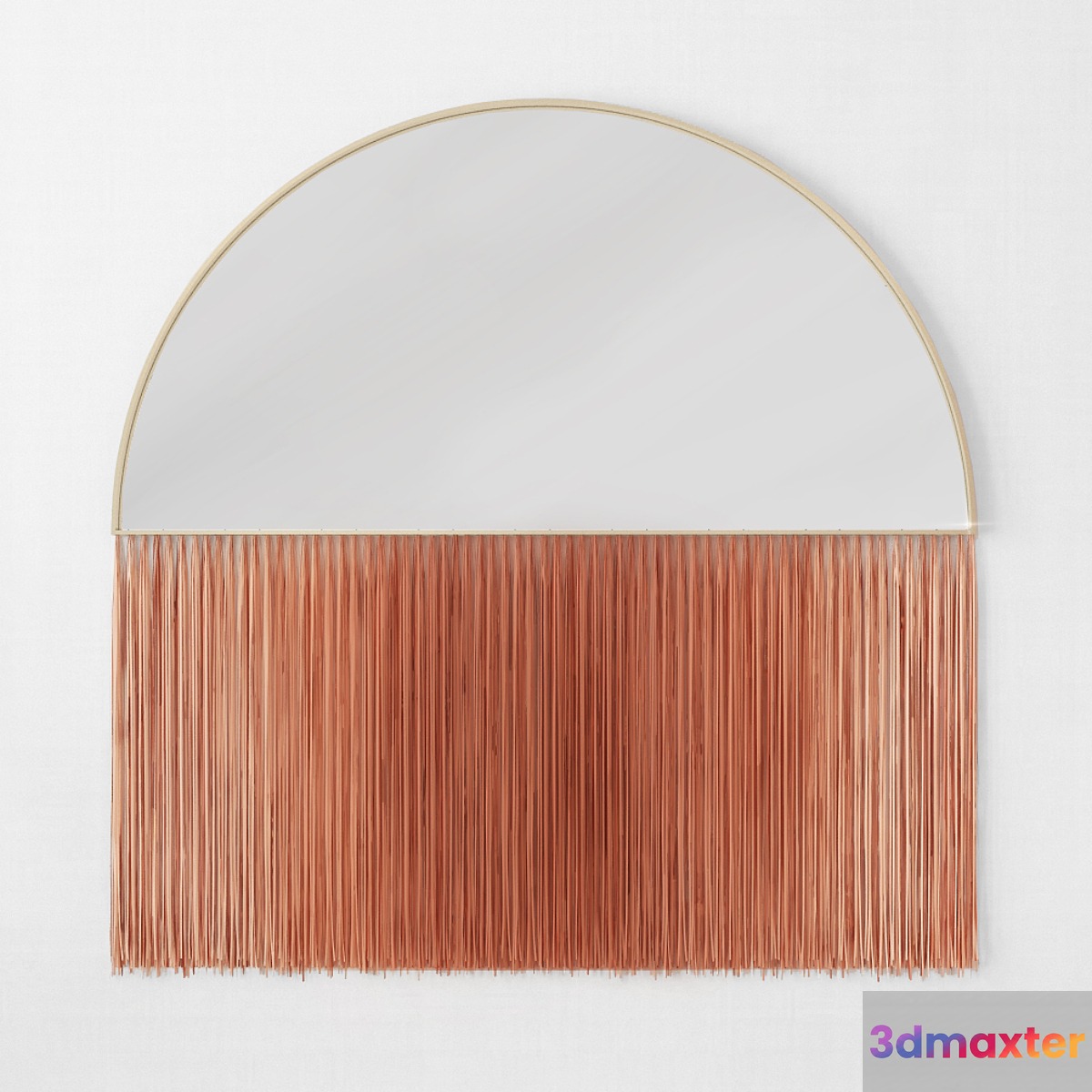 Mirror Luna with fringe - No.2