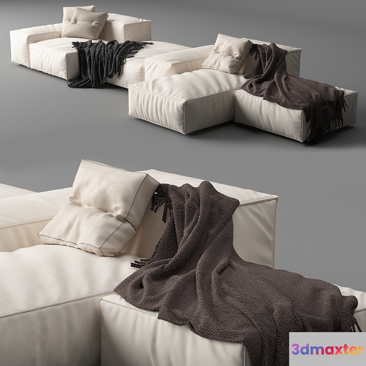 Living Divani Extrasoft - Piero Lissoni Composition 2 3D Max