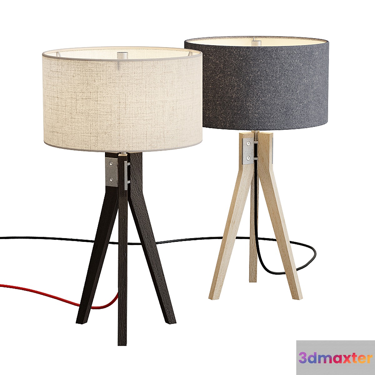 Folk Tripod Table Lamp 3D Max