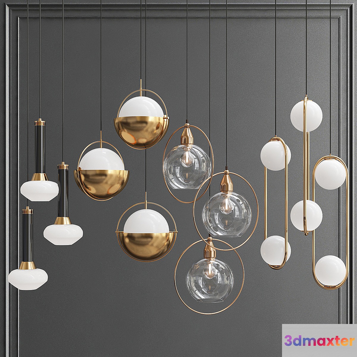 Collection of Pendant Lights - No.2 3D Max