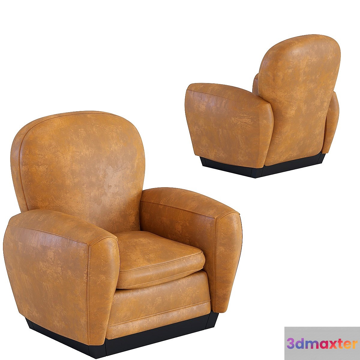Armchair Round Vintage Smart 3D Max