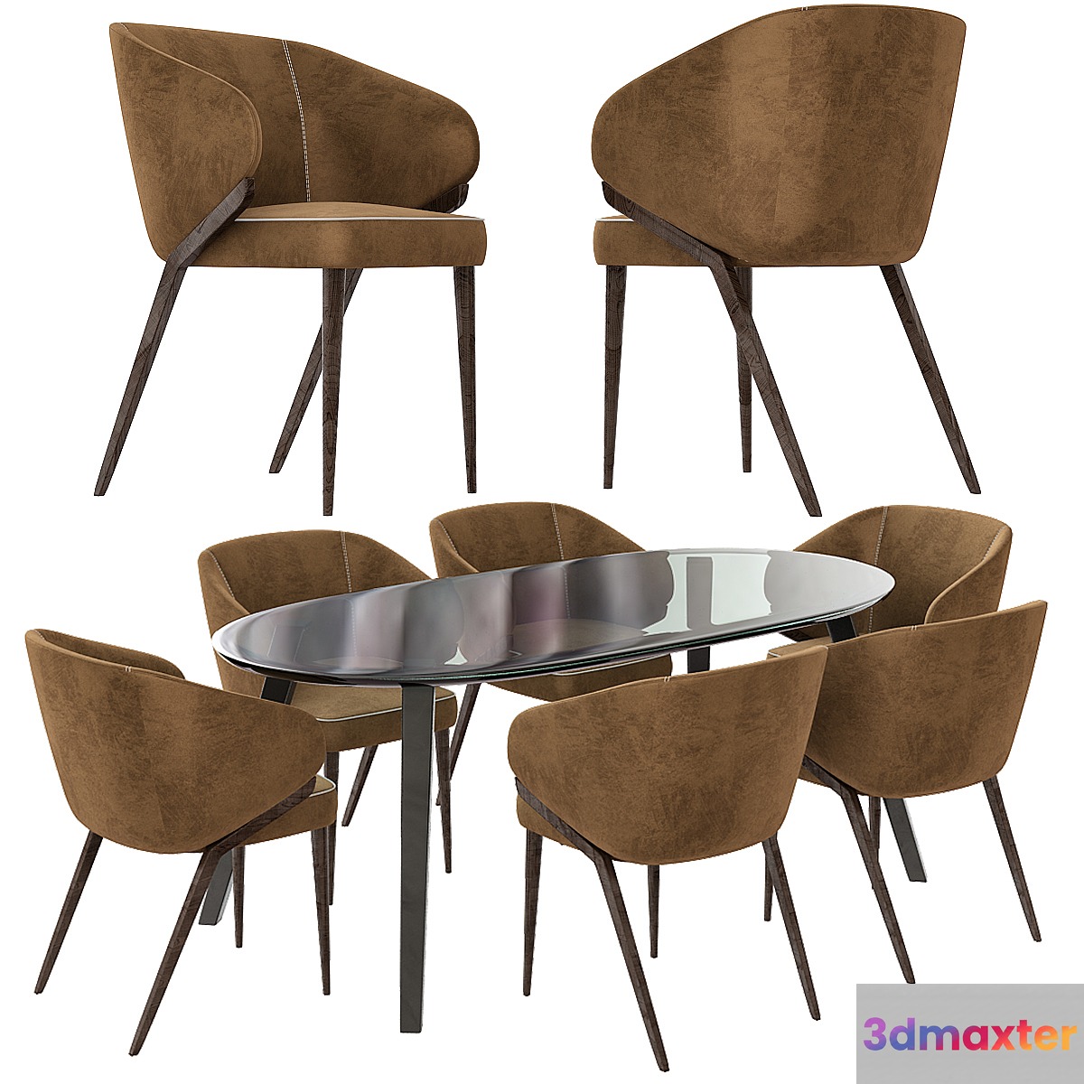 Piliform Dining Set 2 3D Max