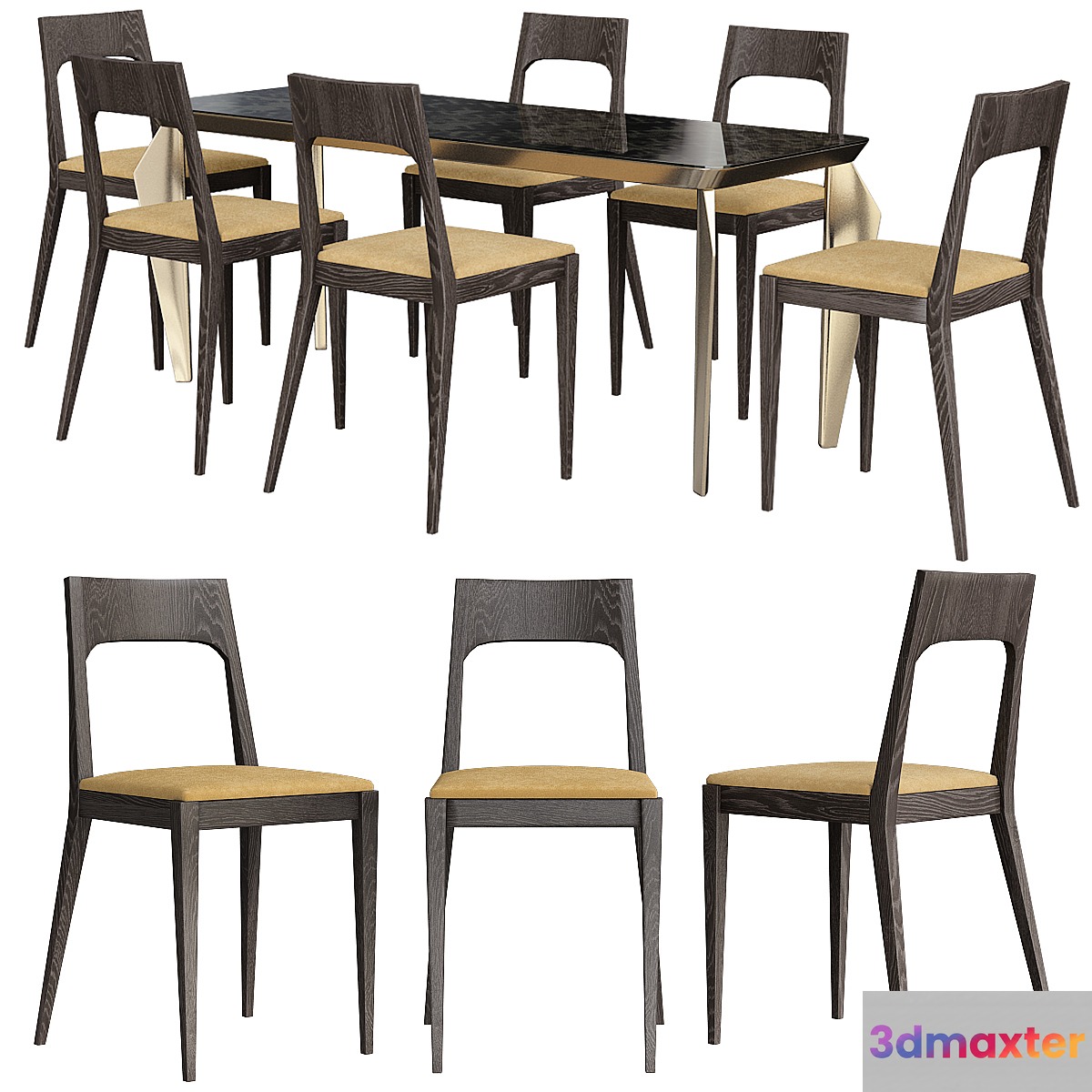 Gioia Dining Table 3D Max