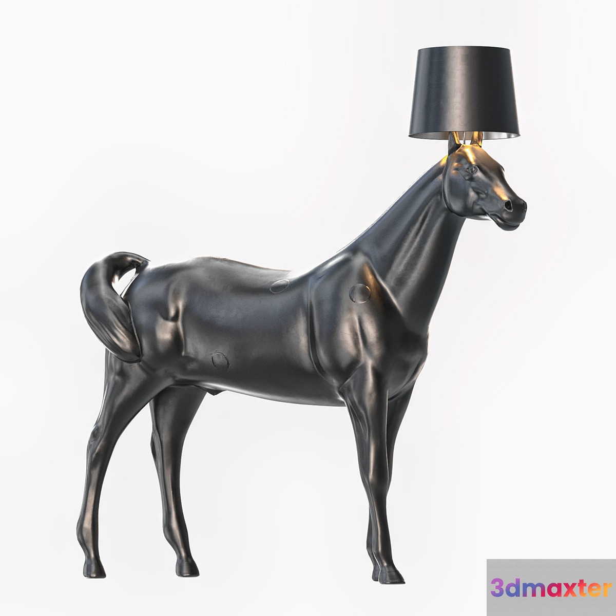 Moooi Horse Lamp Lowpoly + PBR 3D Max