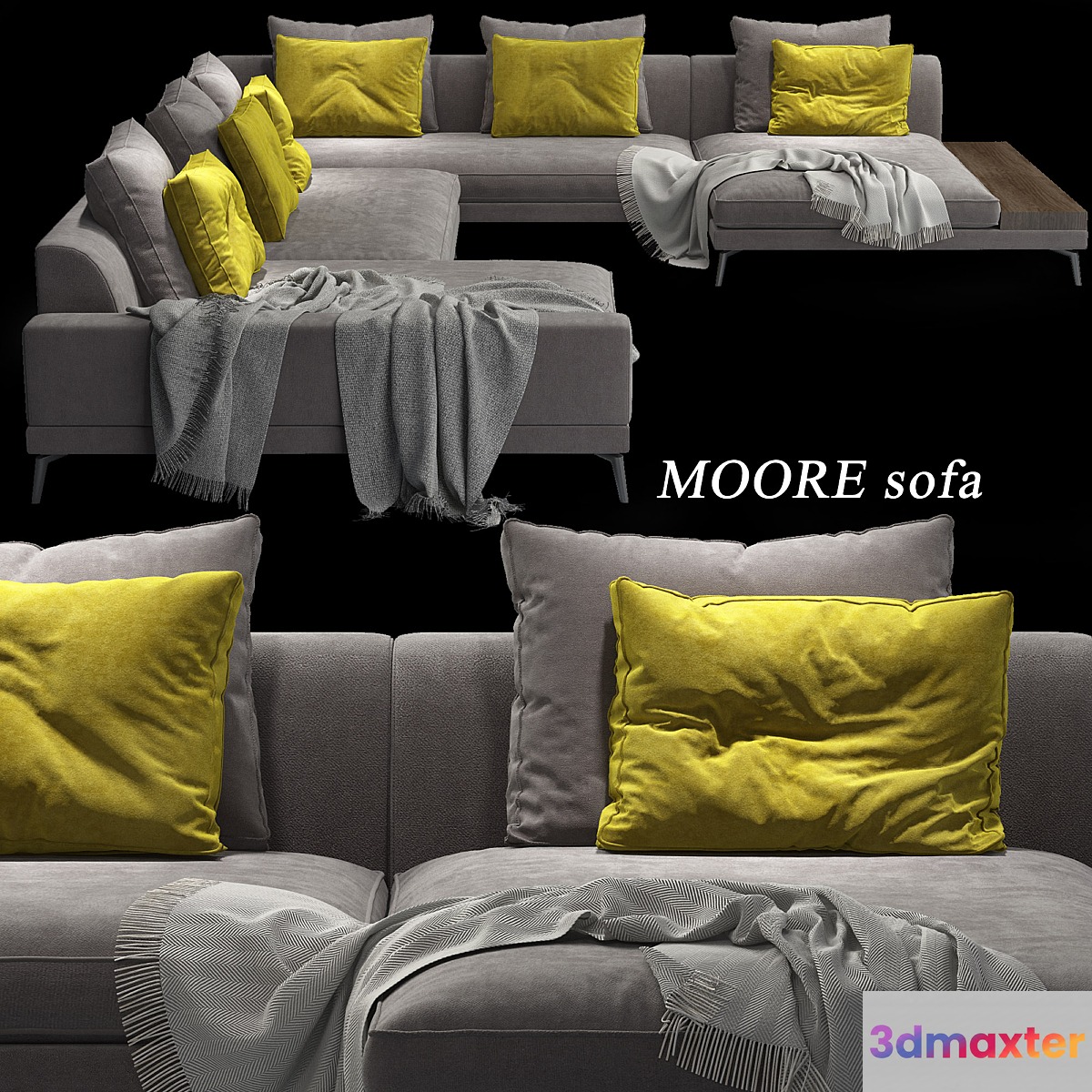 MOORE_Modular Sofa_The Sofa and Chair Company 3D Max