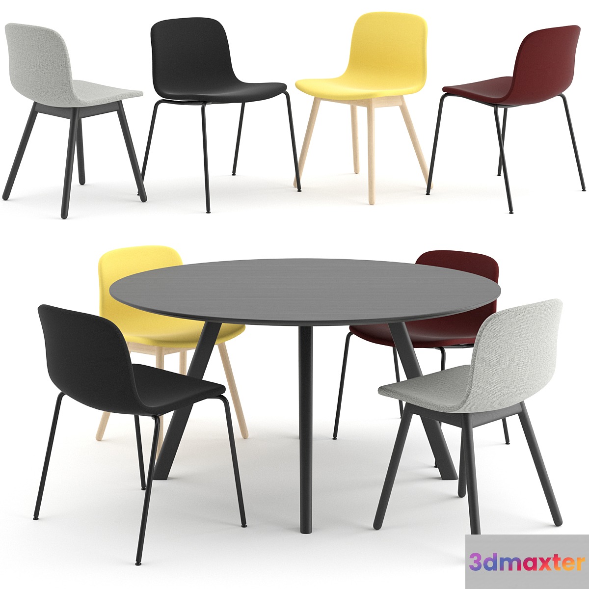 Hay dinning set 3D Max