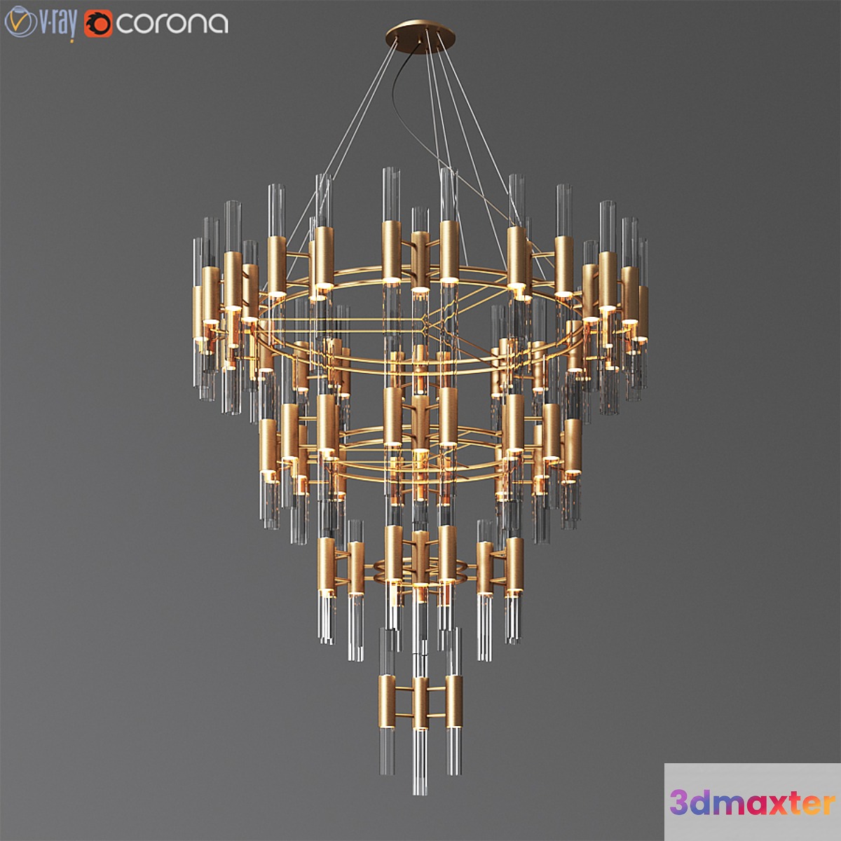 Waterfall chandelier luxxu