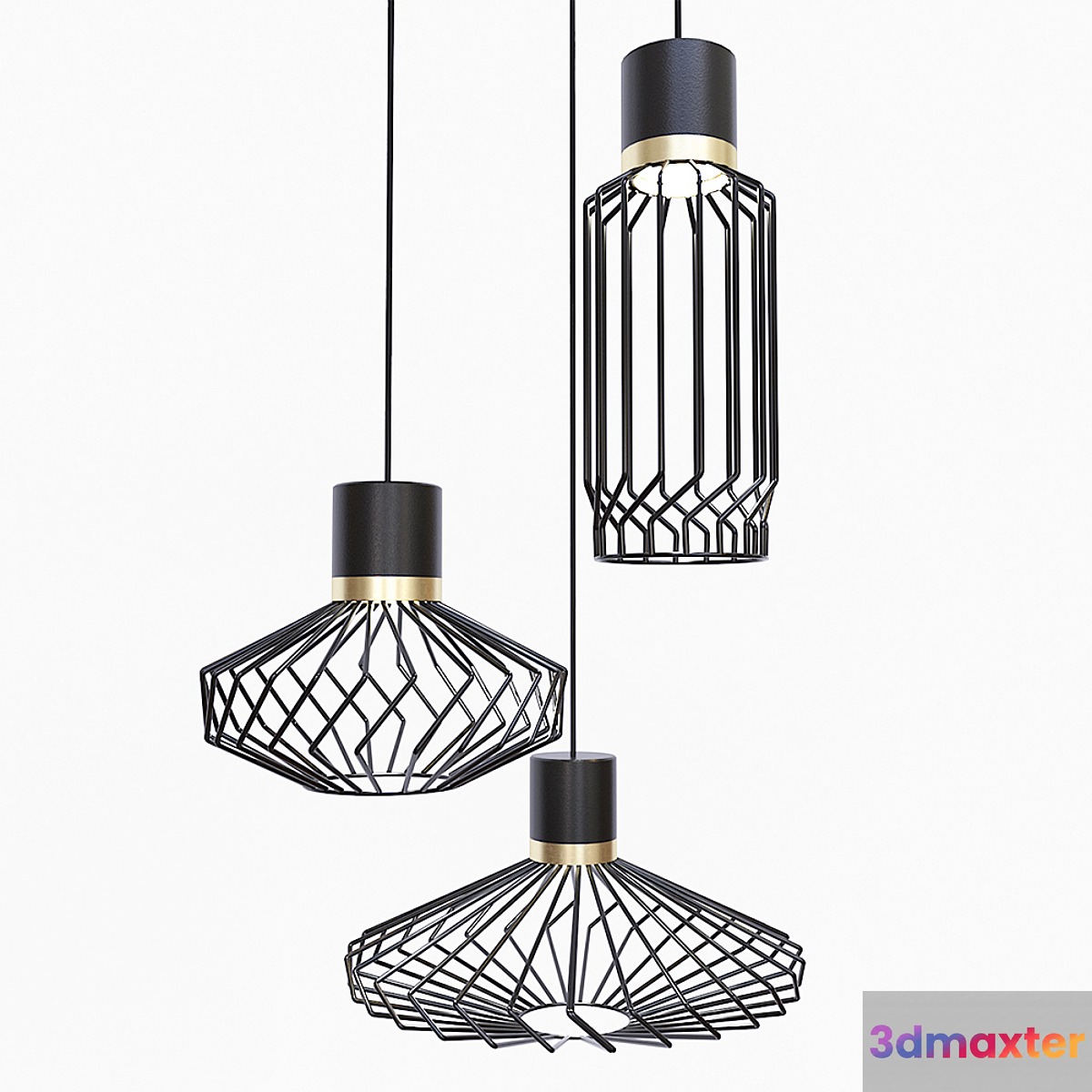 Suspended chandeliers Nowodvorski PICO I PICO III 3D Max