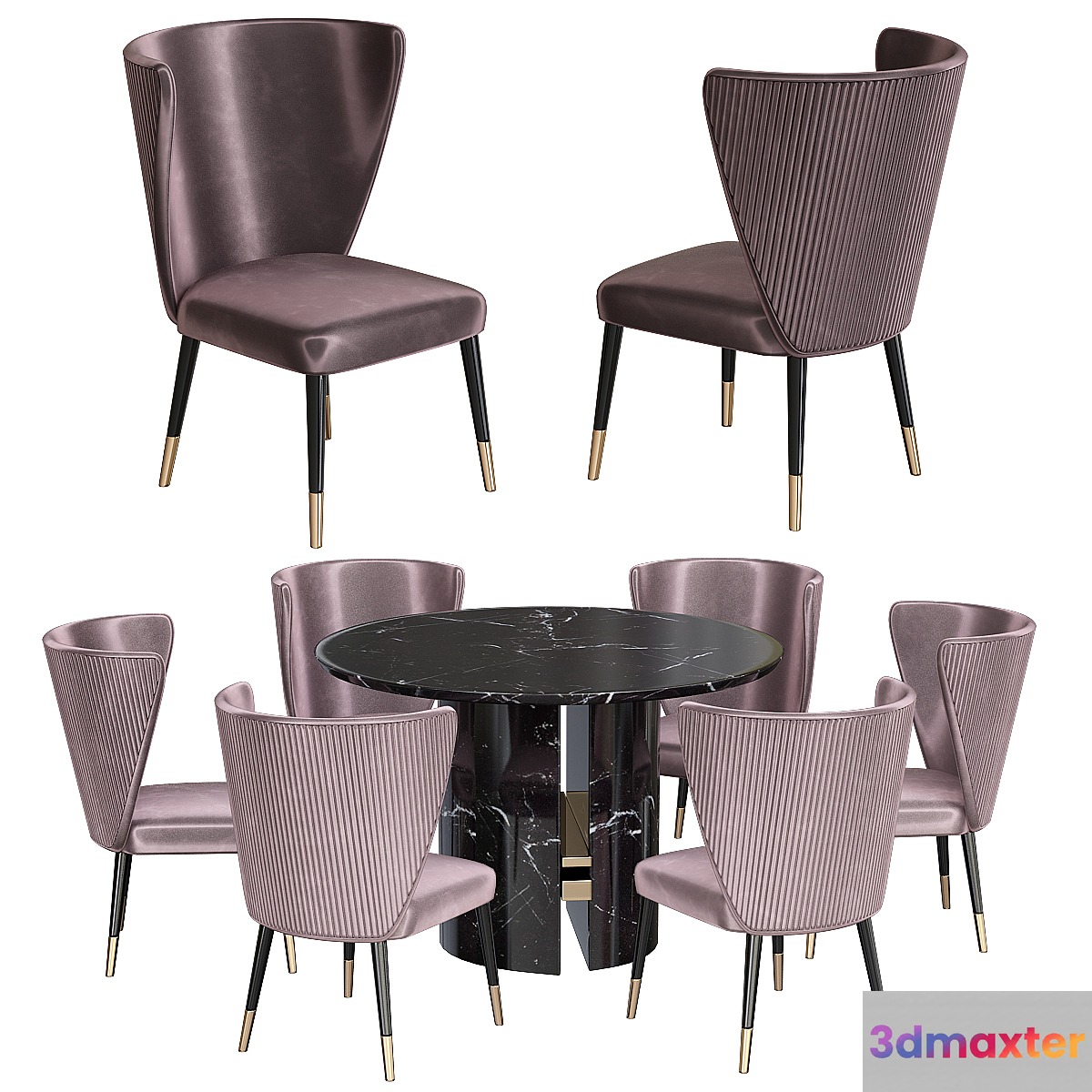 Minotti Chair and table - No.7