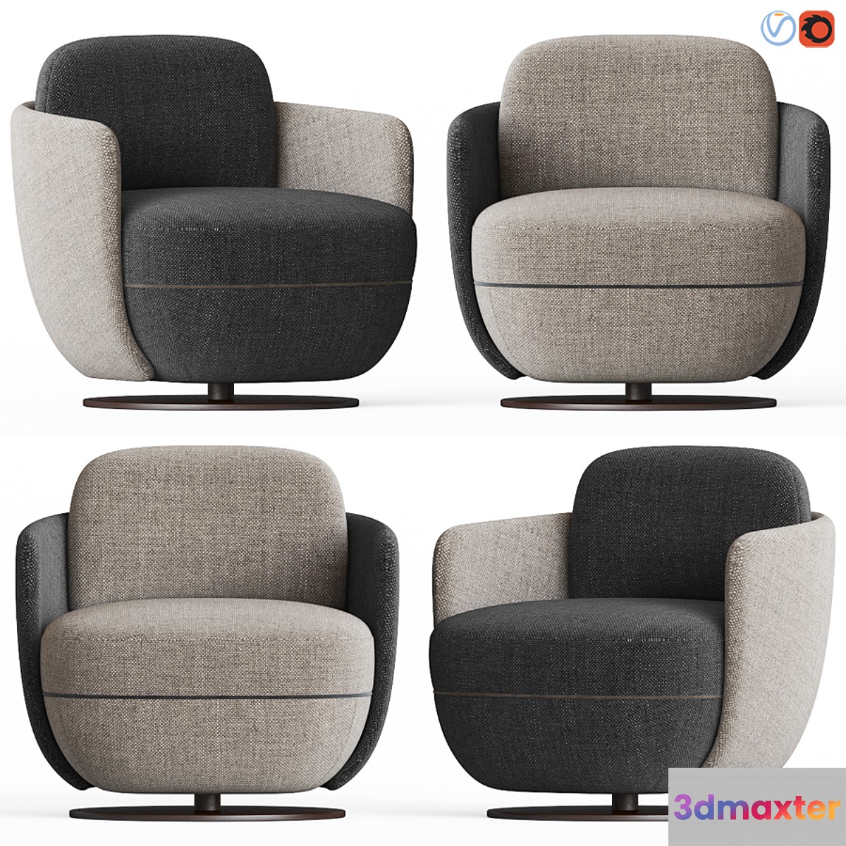 Wittmann Miles Lounge Armchair