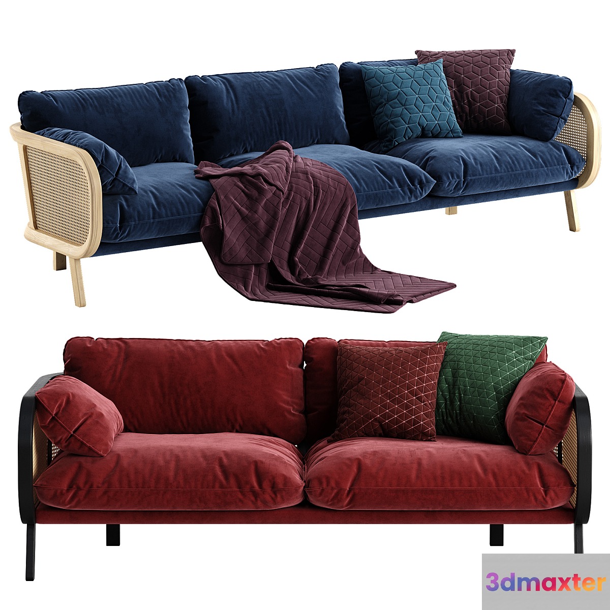 Buzzi cane sofa - No.2