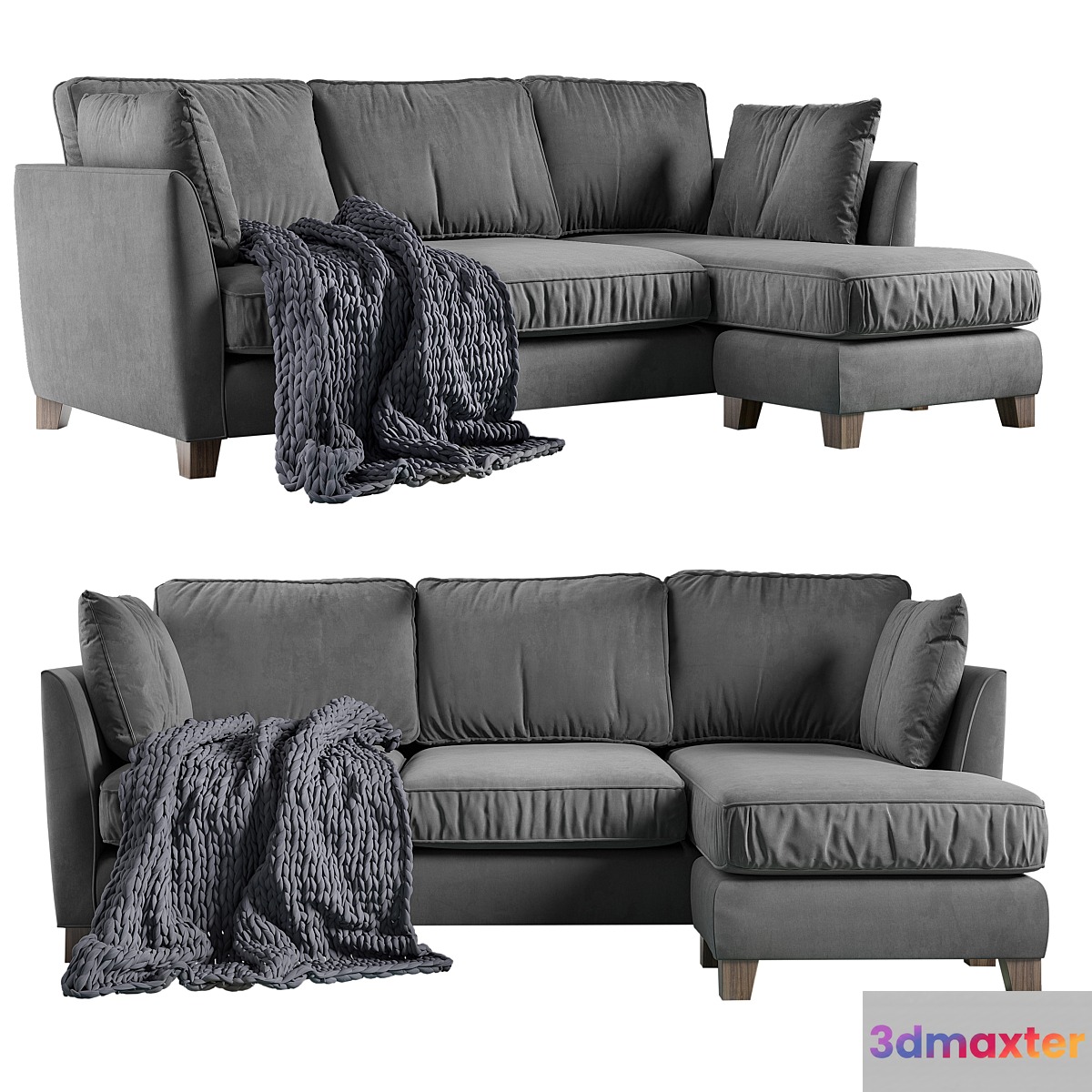 Wolseley corner large sofa 3D Max