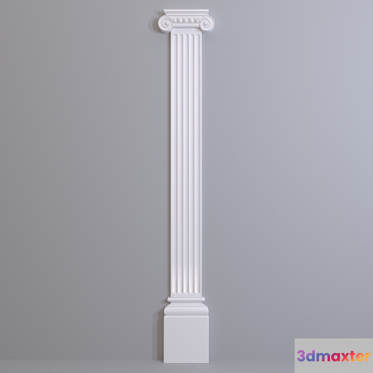 Pilaster Europlast. Capital: 1.21.006 Barrel: 1.22.200 Base: 1.23.200 - No.3