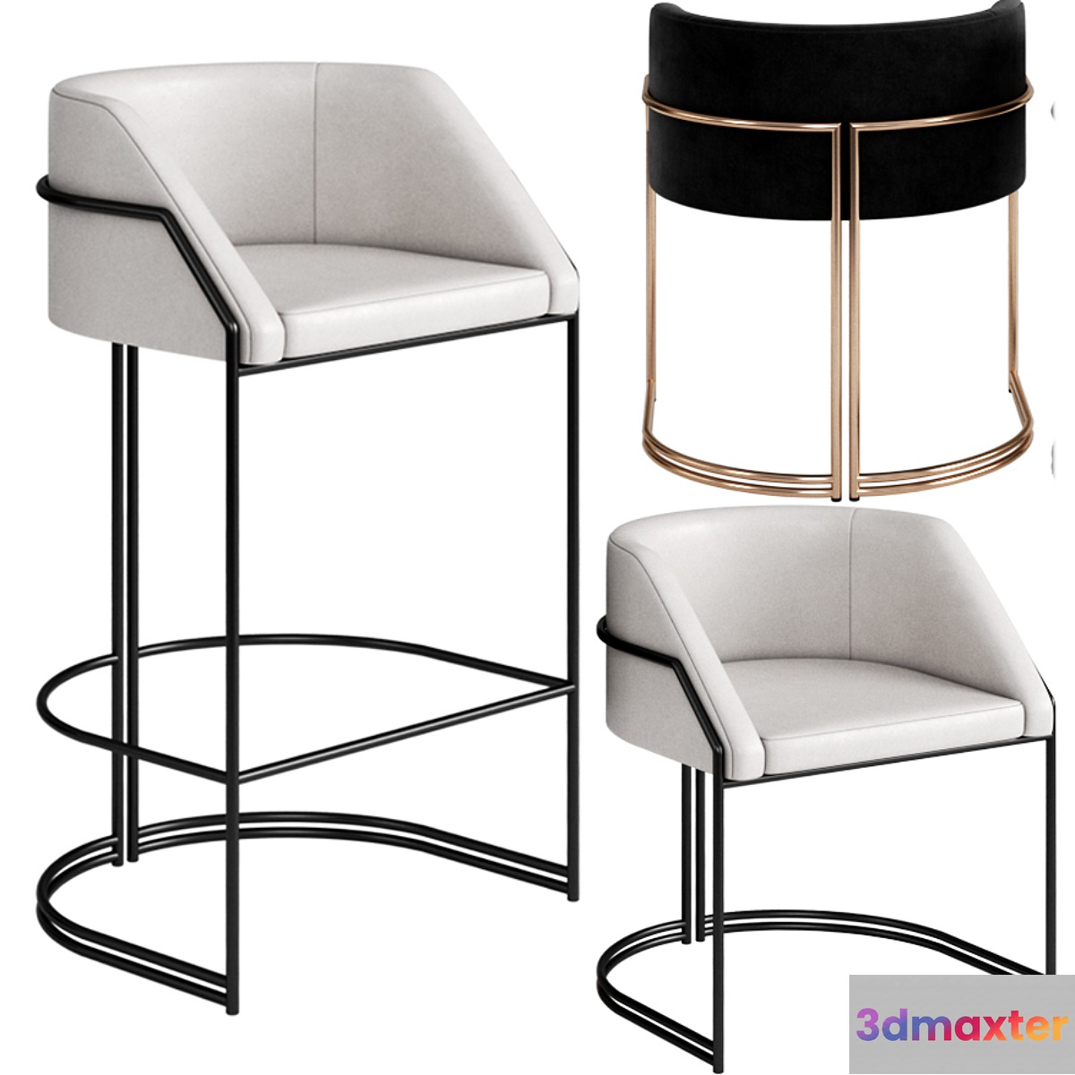 GIOPAGANI chair and stool DEJA VU - No.3
