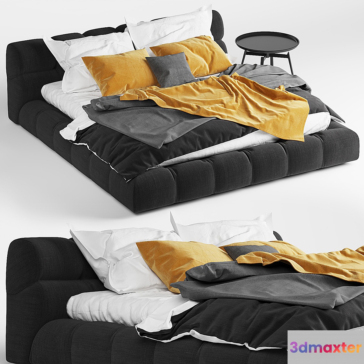 Bed Italia Tufty Bed 3D Max