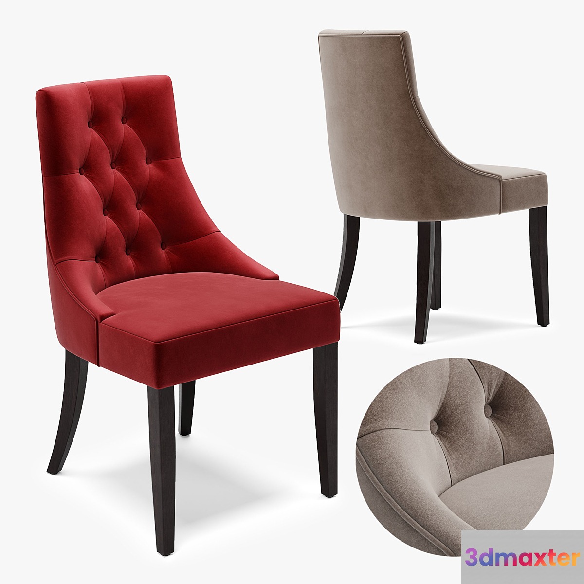 Chair dining B 3D Max