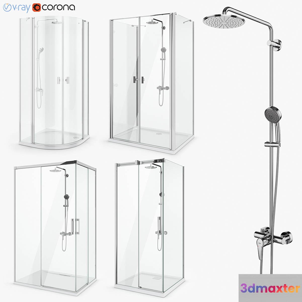 Set of shower cabins Radaway set 51