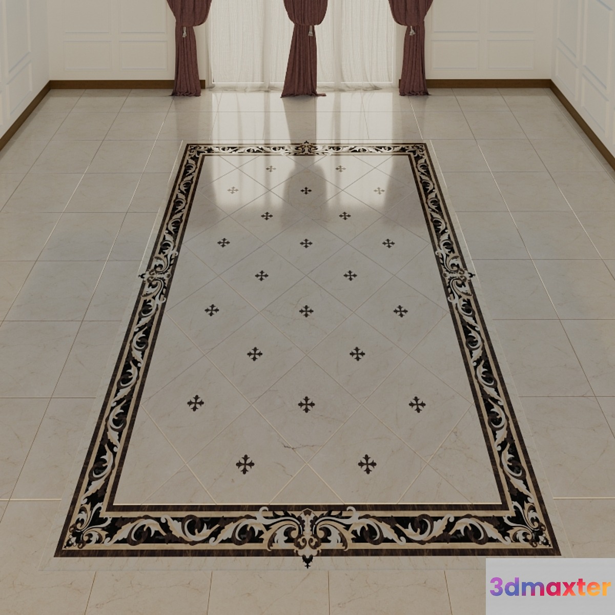 stone floor 1 3D Max