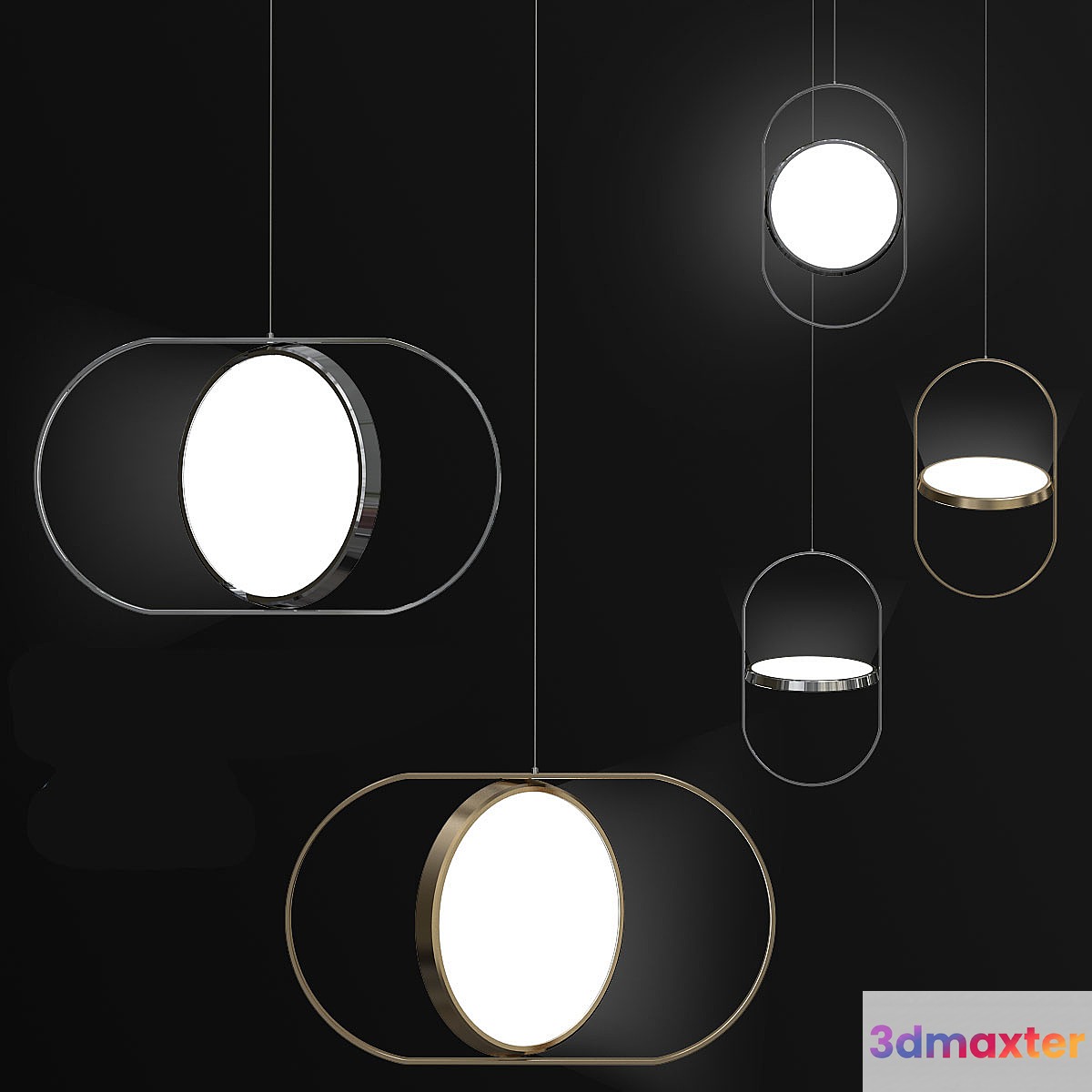 KUU - reversible pendant light 3D Max