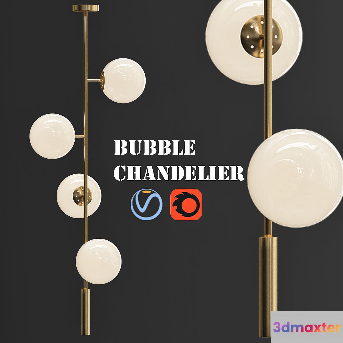 Bubble_Chandelier_vertical 3D Max